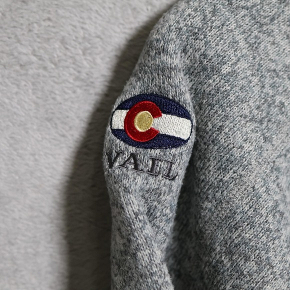 Patagonia Better Sweater Mens Large Gray Pullover 1/4 Zip Vail Colorado 25522 - Picture 3 of 9